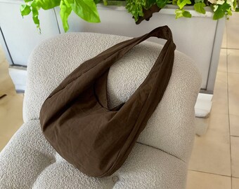 Canvas Hobo Bag | Canvas Crossbody Oblique Bag | Tsuno Bag | Women Canvas Crossbody Bag | Canvas Tote Bag | Dumpling Hobos Bag | Koala