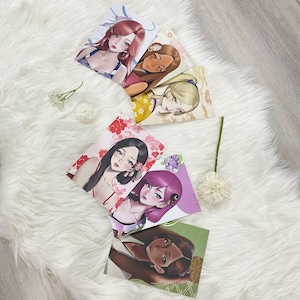 Winx Club Prints - Japanese Oriental Art (Bloom, Flora, Stella, Musa, Tecna, Aisha)