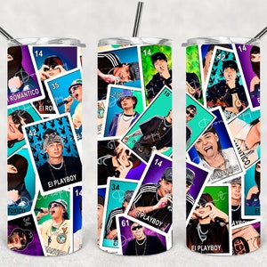 Peso Pluma Tumbler Wrap Loteria Karte Nahtlose Sublimationsentwürfe PNG 20 Unzen l 30 Unzen Designs l Sublimationsbecher Design, 20 Unzen gerade