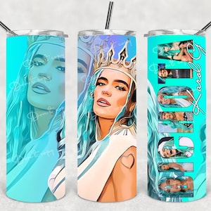 Karol G Bichota Seamless sublimation designs PNG l skinny tumbler 20 oz l 30 oz designs l tumbler design