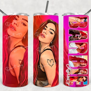 Karol G Tumbler Wrap Png Seamless sublimation designs PNG 20oz l 30 oz designs l tumbler design Design Digital Download