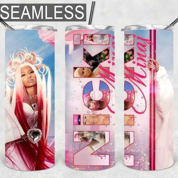 Nicki Minaj 20oz tumbler wrap PNG