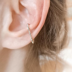 Sterling Silber Ohr Manschette Ohrring Kein Piercing Conch - Einzigartige Triangle Conch Cuff - Silber Ohr Manschette