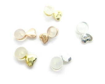 Earring Backs Lifters-Earring Lifter Earlobe Support-Heart Back Lifters-Magic Earring Back-Earring Back Lifter Support Silver Gold Rose Gold