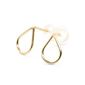 Teardrop Ohrstecker - Gold Tropfen Ohrstecker - Rose Gold Ohrringe geometrisch - Geburtstag Geschenk - Minimalist Ohrstecker