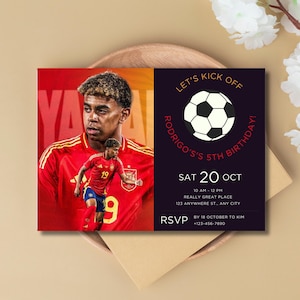 Lamine Yama Birthday Invitation Birthday card, editable Invite, Digital Invitation