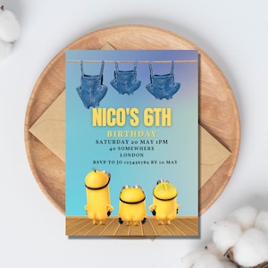 Editable Birthday Invitation | For Boy and Girl Kids invitation | Birthday Invitation, Template Editable-Printable | Invite Instant Download