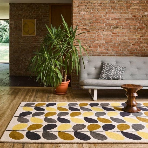 Bubble Design Rug Hand-Tufted 100% Wool Handmade Area Rug Carpet for Home, Bedroom, Living Room, Kids Room, Any Room