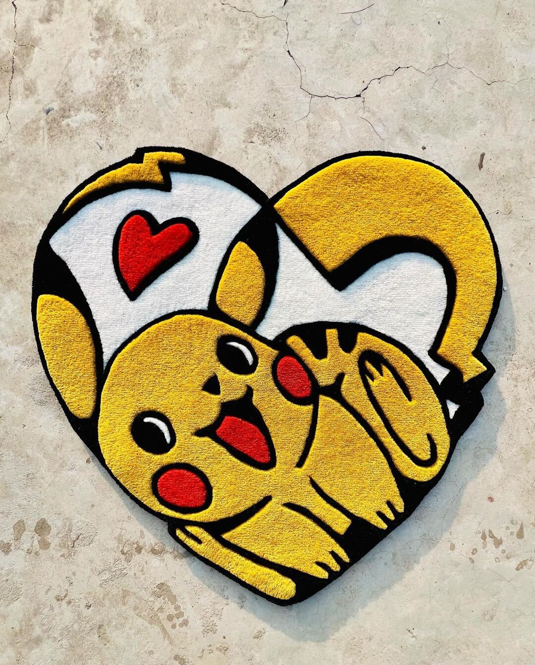 Pikachu Rug Crafting Pikachu Rug Hand-tufted 100% Wool Handmade Area Rug Carpet for Home ...