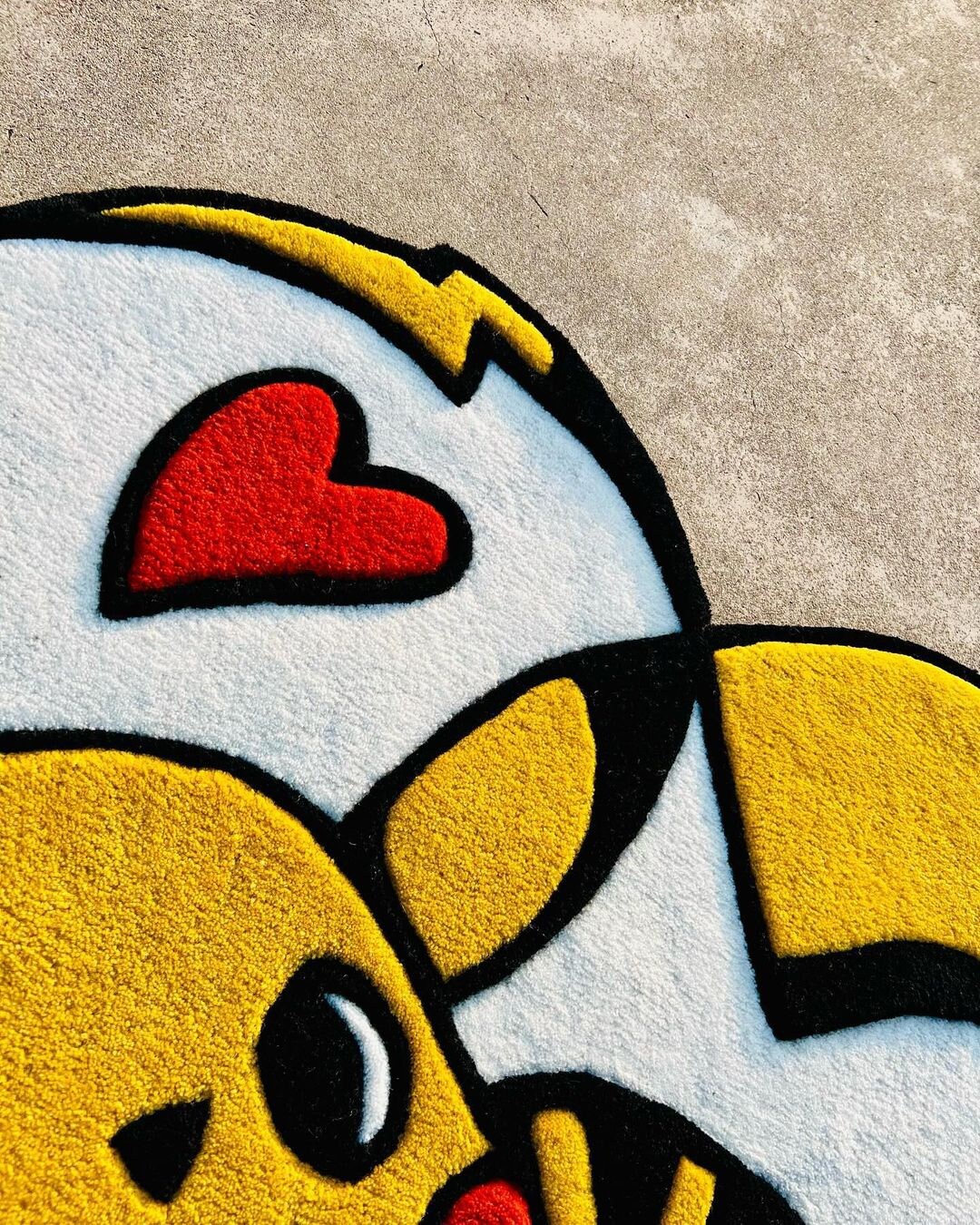Pikachu Rug Crafting Pikachu Rug Hand-tufted 100% Wool Handmade Area Rug Carpet for Home ...
