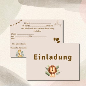 Children&#39;s birthday invitation card | DIGITAL TEMPLATE | Party Invitations | birthday party | Invitations for children | birthday party | PDF
