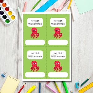 Begrüßungskärtchen | Herzlich Willkommen Karten | Schultag | Erstklässler | Einschulung | zurück in die Schule | Digitaler Download | PDF