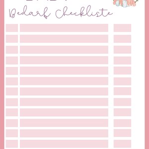 Baby Needs Checklist 6 Templates | Baby Print Templates | Shop Baby Stuff | Baby Supplies | Checklist | PDF | to print