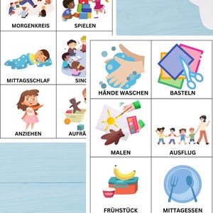 Codzienna rutyna w przedszkolu | Karty Porannego Kręgu 48 KART| Karty rutynowe | Zaplanuj | Tygodniowy plan opieki dziennej | Codzienna rutyna w żłobku, przedszkolu i opiekunce do dzieci