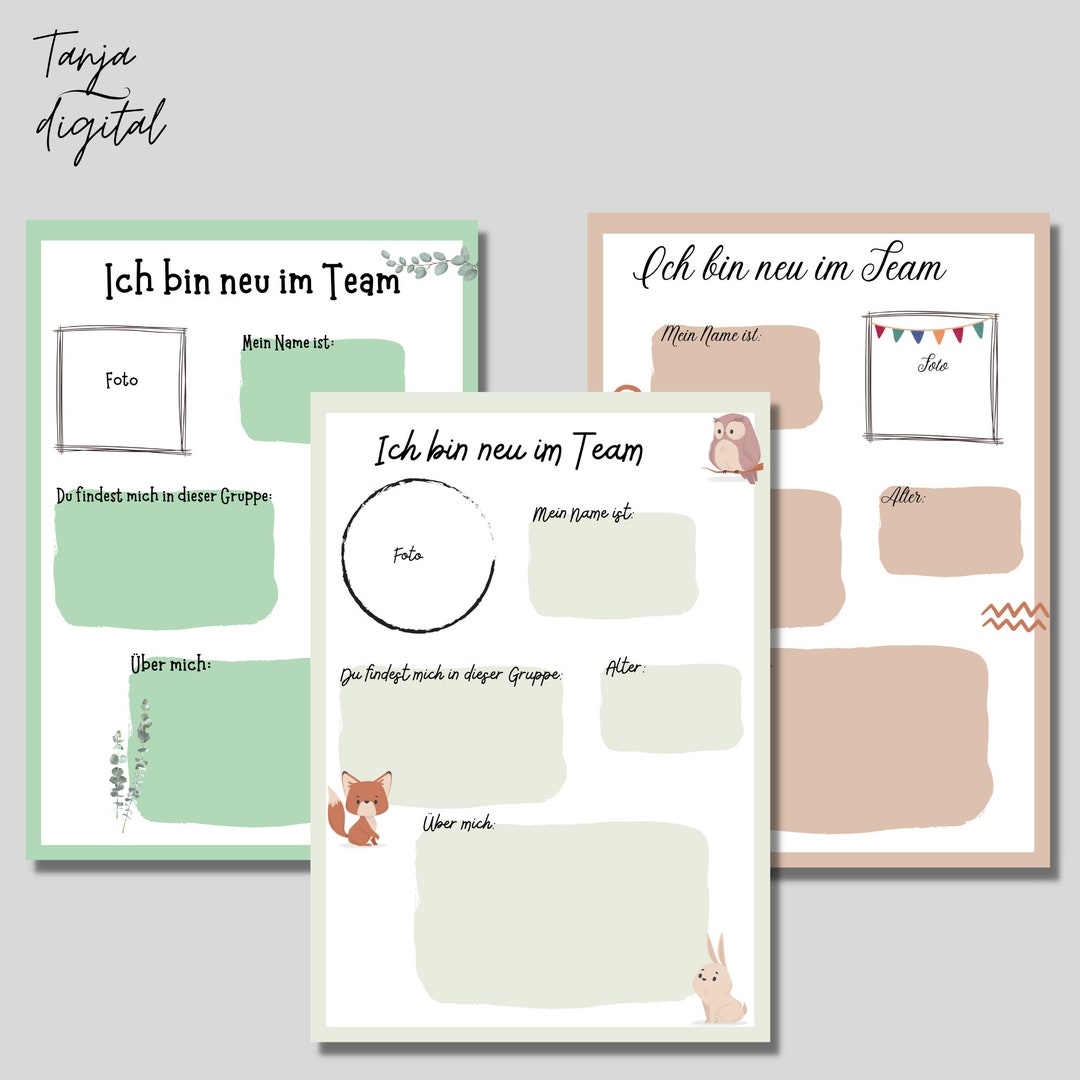  Vorlage für Kindergarten und Illustration 