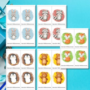 Cartões de boas-vindas | Cartões de boas-vindas | Dia escolar | Jardim de infância | Matrícula escolar | volta às aulas | Download digital | Poster
