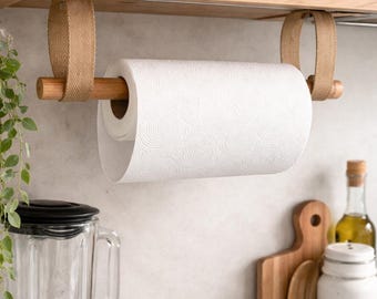 Portasciugamani Di Carta In Macramè Blu Fai Da Te - Montaggio A Parete Senza Fori, Stile Boho