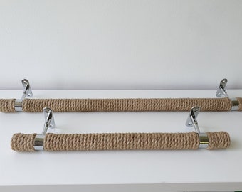 Handmade Towel Holder.. Jute Rope.. Towel Storage.. Bathroom Decor.. Kitchen Decor.. Home Holders