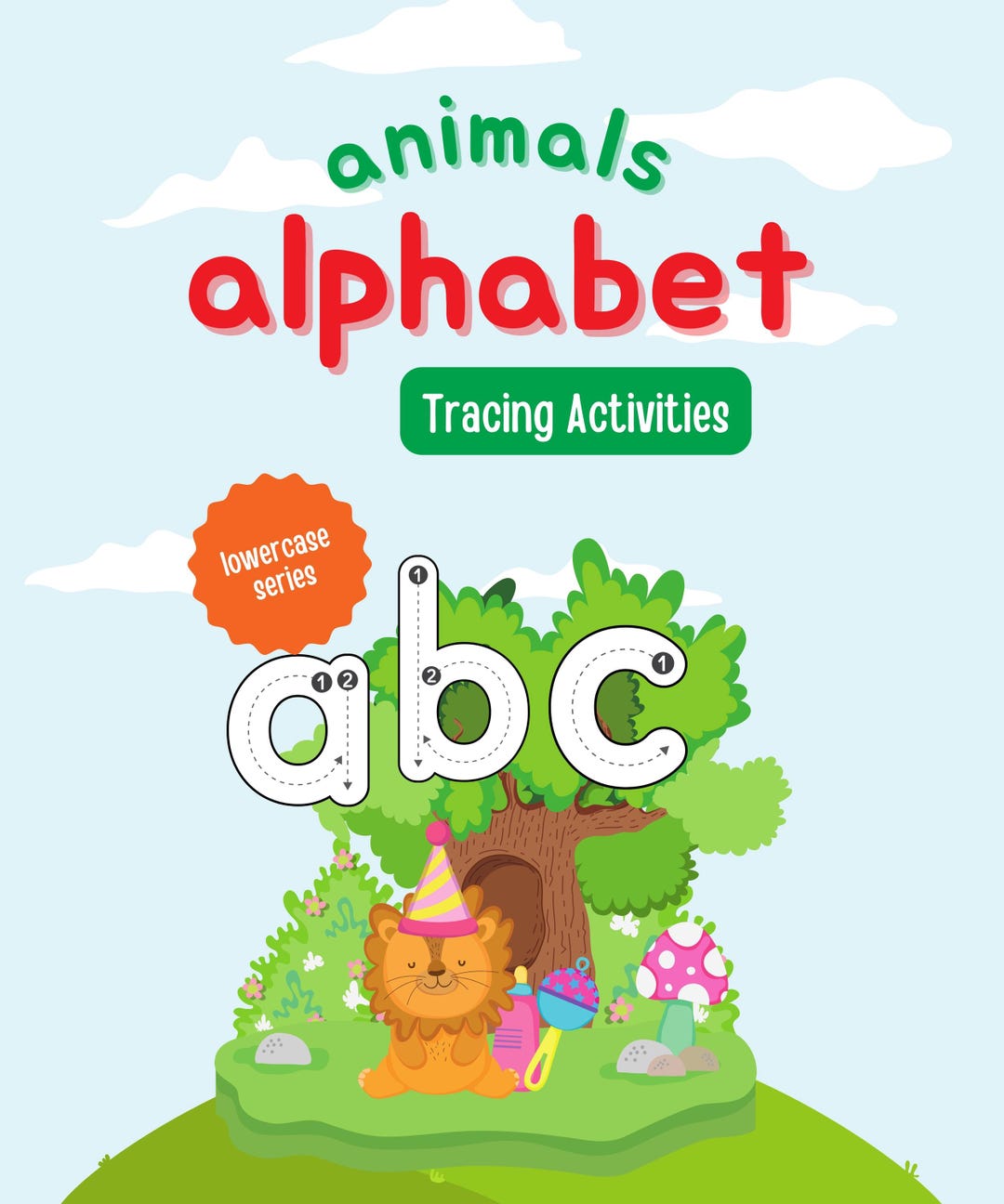 Alphabet Tracing and Coloring Book for Kids, ABC Learning Printable for ...