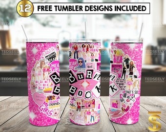 Movie Skinny Tumbler 20 oz Sublimation Design PNG - Movie Character Tumbler Straight and Tapered PNG