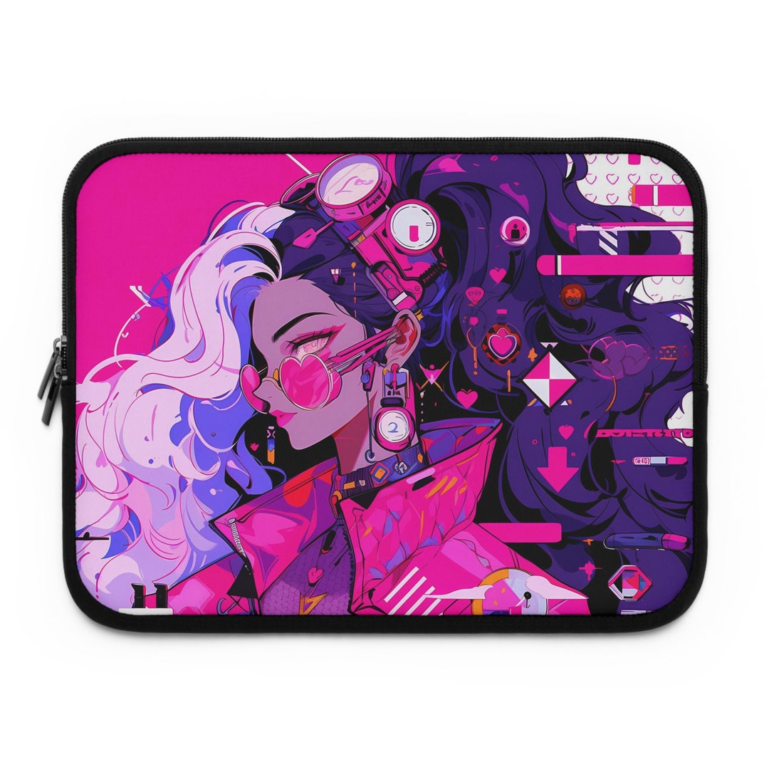 Anime Girl 13 Inch Laptop Sleeve Anime Gift Ideas Anime Etsy