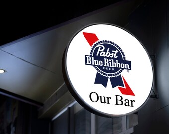 Custom Lightbox Sign: LED Illuminated Shop Logo