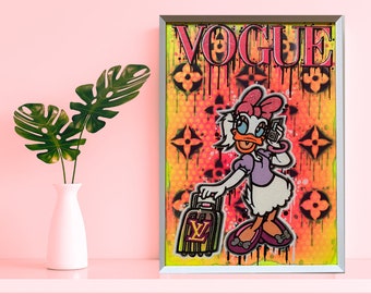 Daisy Duck on Travel Popart