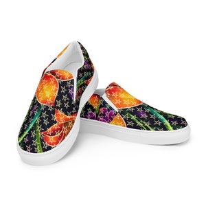 Skies The Limit Custom Designer Men’s slip-on canvas shoes