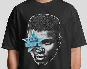 Camiseta con arte de Muhammad Ali: Camiseta gráfica de boxeo, moda urbana