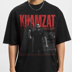 Khamzat Chimaev Vintage 90s Graphic Tee - Mixed Martial Arts Unisex T-Shirt