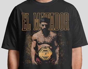 イリア・トプリア UFC Tシャツ、MMAスペインチャンピオンの男性向け