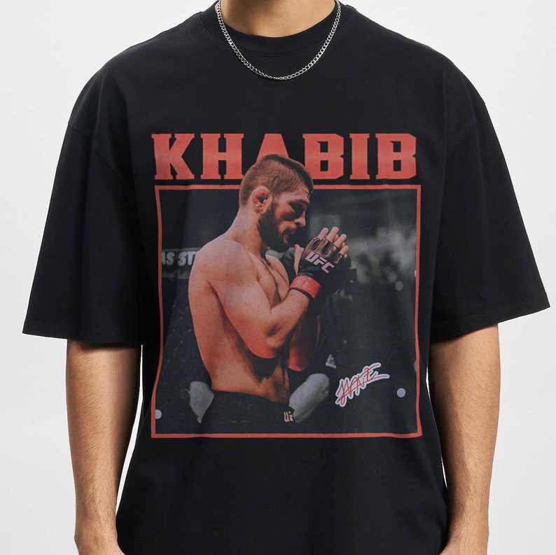 Vintage Khabib Nurmagomedov Bootleg Style Shirt, Khabib Nurmagomedov T-Shirt, Vintage Shirt, 90s Graphic Tee, Unisex Shirt For Woman And Man image 1