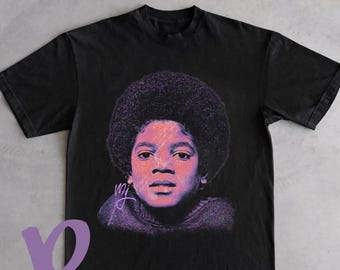 MJ Graphic Tee Shirt, Unisex Y2K Boxy Streetwear