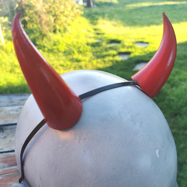 Small Devil Horns, Devil Horns Headband for Halloween, Photoshoot, Red Devil Horns, Realistic Fantasy Cosplay Horns