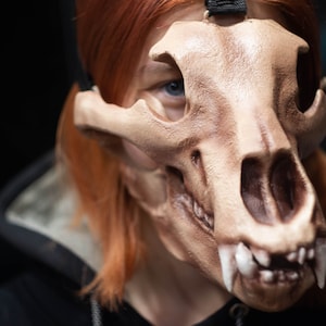 Bear Skull Mask, Realistic face Mask, Horror Mask, Animal Skull Mask, resin skull mask, realistic bear mask, burning man mask, shamanic mask
