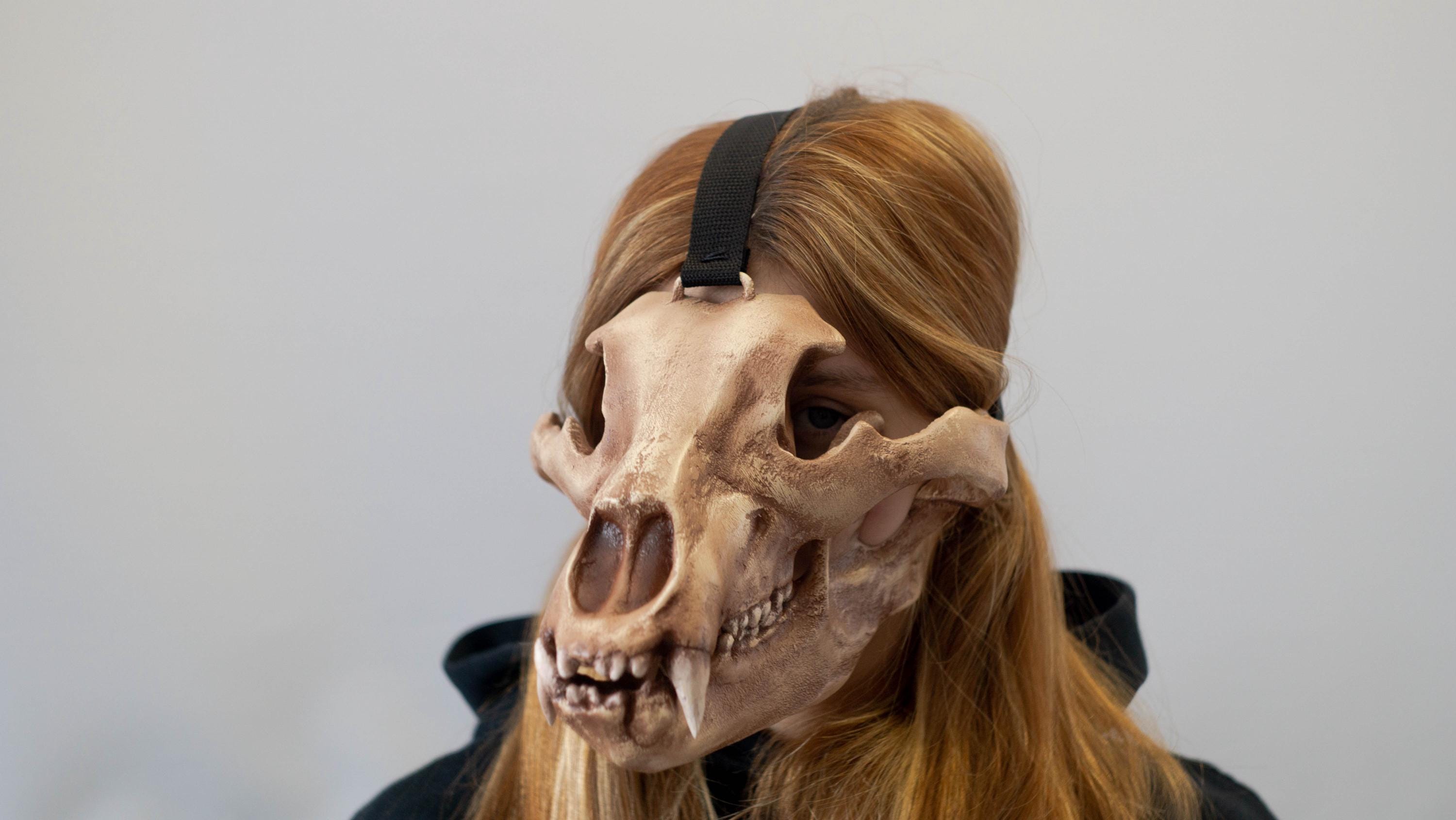 Déguisement Ours D'horreur Halloween - Masque Sanglant, Tablier, Machette, Faux Sang, Tatouages Cicatrices, Pour Adulte