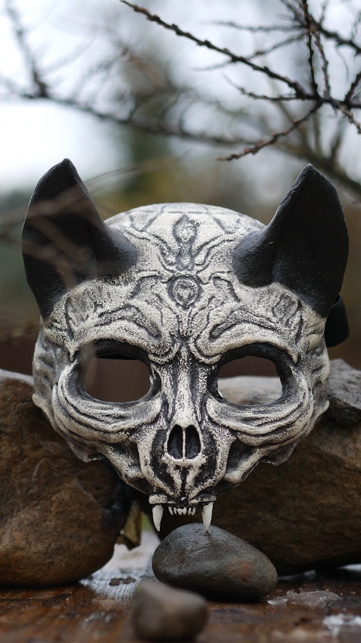 Spiderweb Cat Mask Therian Halloween Cosplay Halloween