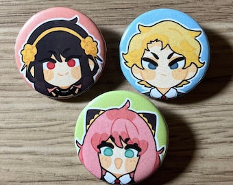 Spy x Family Button Pins!