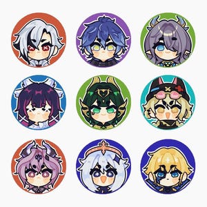 Genshin Button Pins image 5