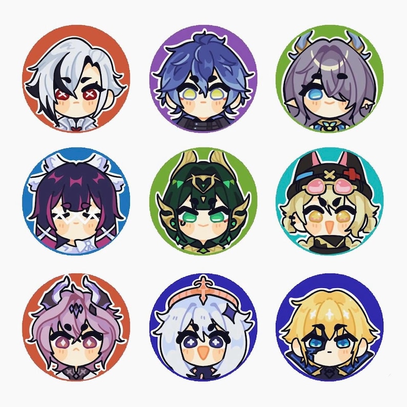Genshin Button Pins image 5
