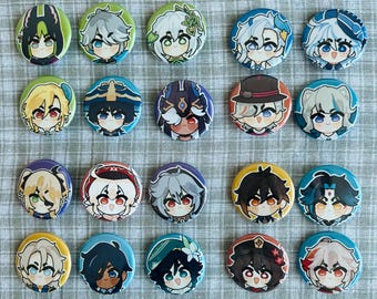 Épingles à boutons Genshin
