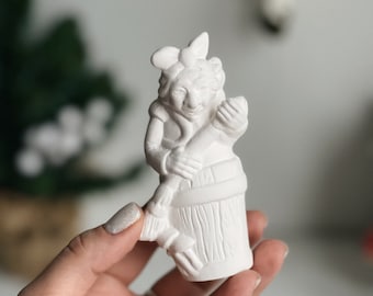 Witch Ready to Paint .Witches Unpainted . Ceramic Bisque Unpainted.