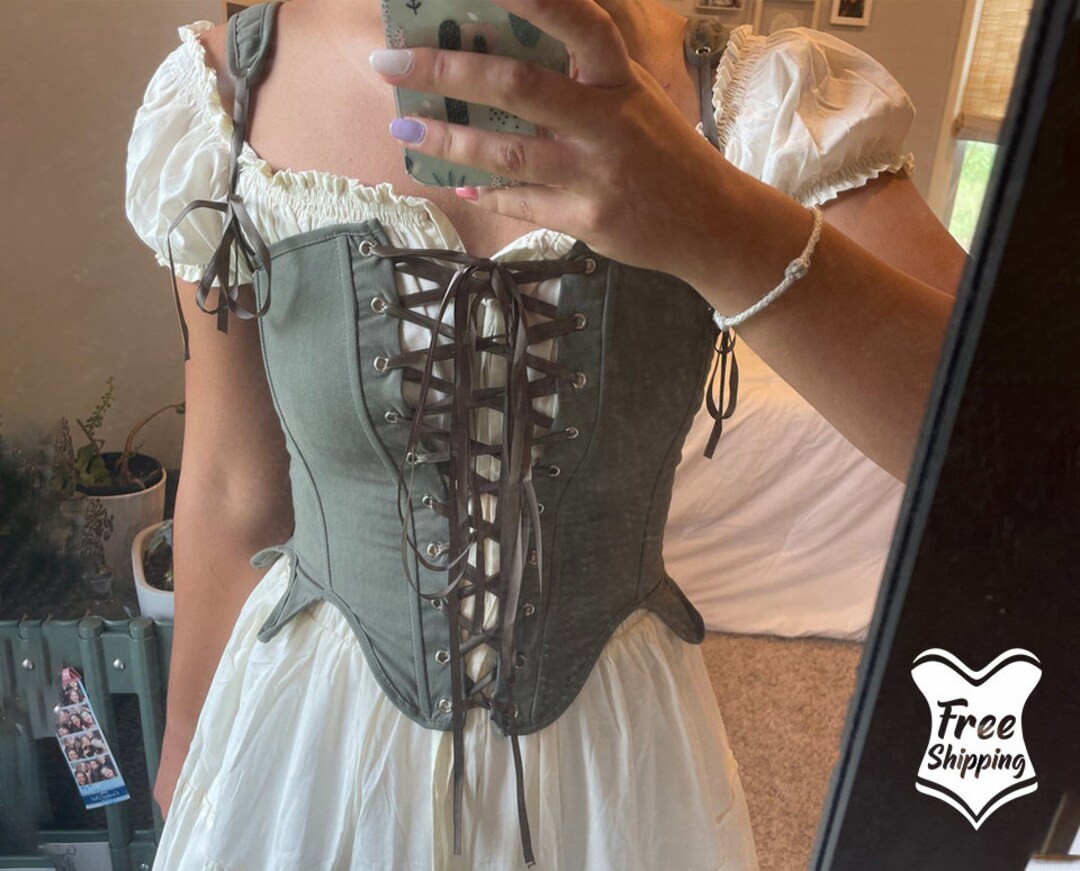 Renaissance Prom Dress Corset Vintage Bustier Crop Corset Etsy Canada