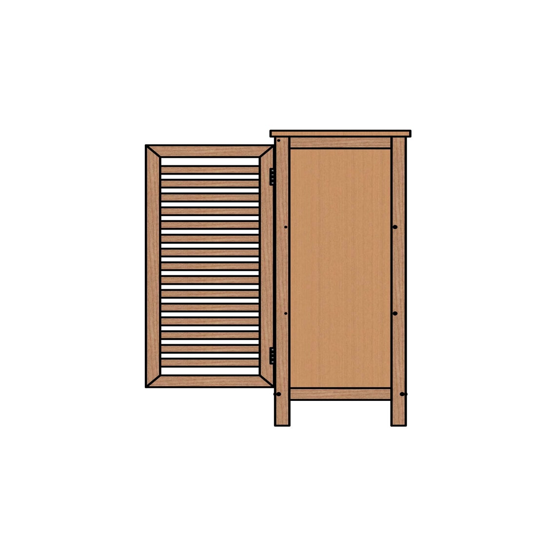 Freestanding Bathroom DIY Plan, Bamboo Storage Plan Etsy