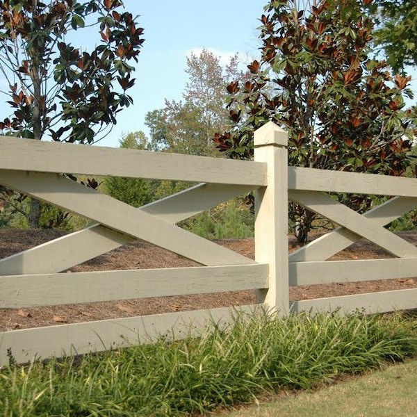Farmhouse Style Fence Plans Etsy