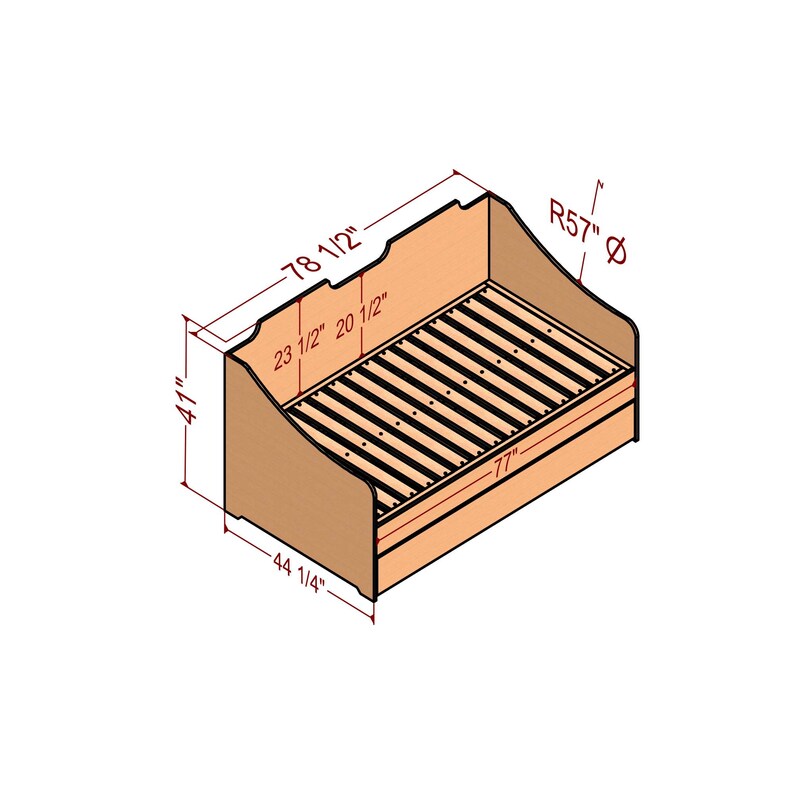Foldable Double Bunk Bed With Casters W/ DIY Modern and Etsy