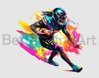 Football américain Sublimation Designs T-Shirt, football png, football Clipart