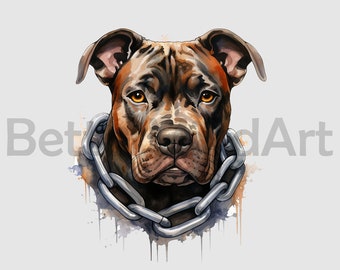 Camiseta con diseños de sublimación de pitbull con cadena, pitbull png, pitbull Clipart