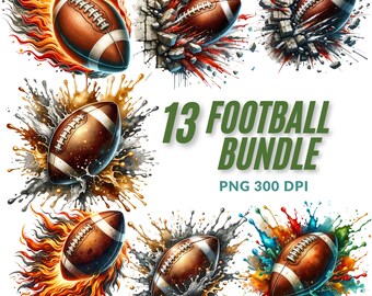 Pacchetto PNG di calcio, Clipart di calcio, Grafica di calcio, Download immediato, Stampabili sportivi, Immagini di artigianato, Arte digitale