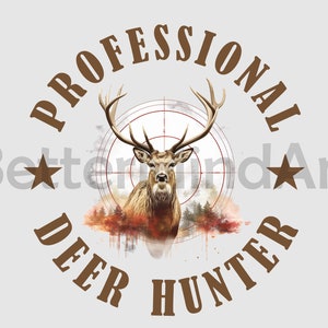Deer hunting #022 PNG Sublimation Designs - Deer PNG , Deer hunter Clipart